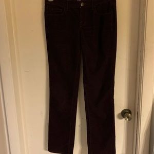Ann Taylor LOFT Wine Color corduroy jeans